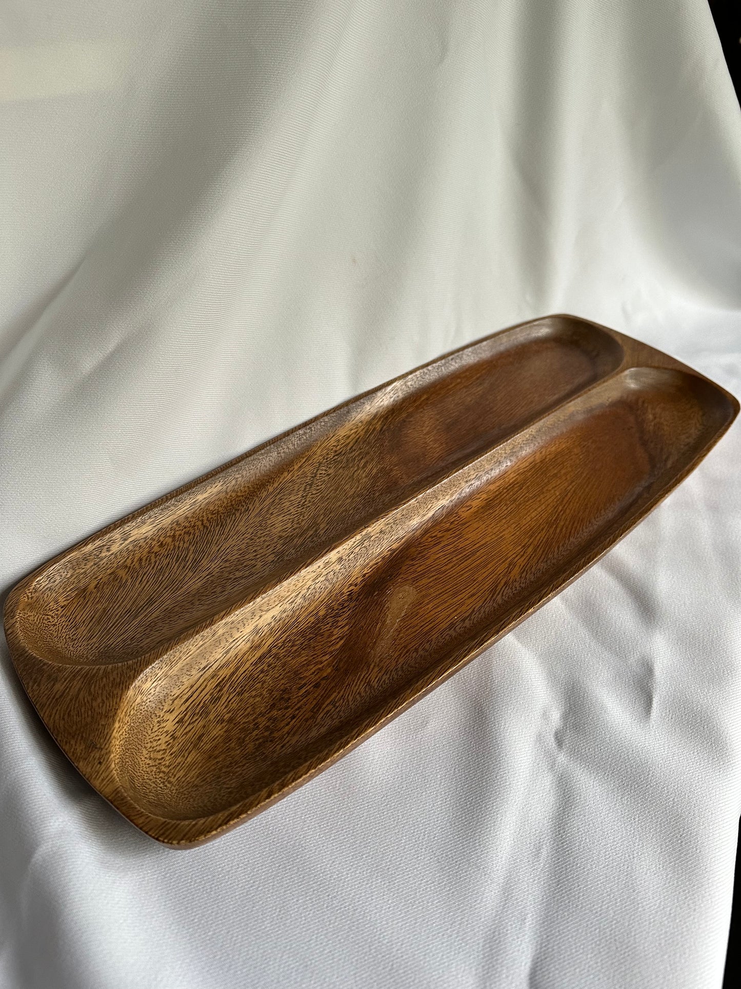 teak serving platter