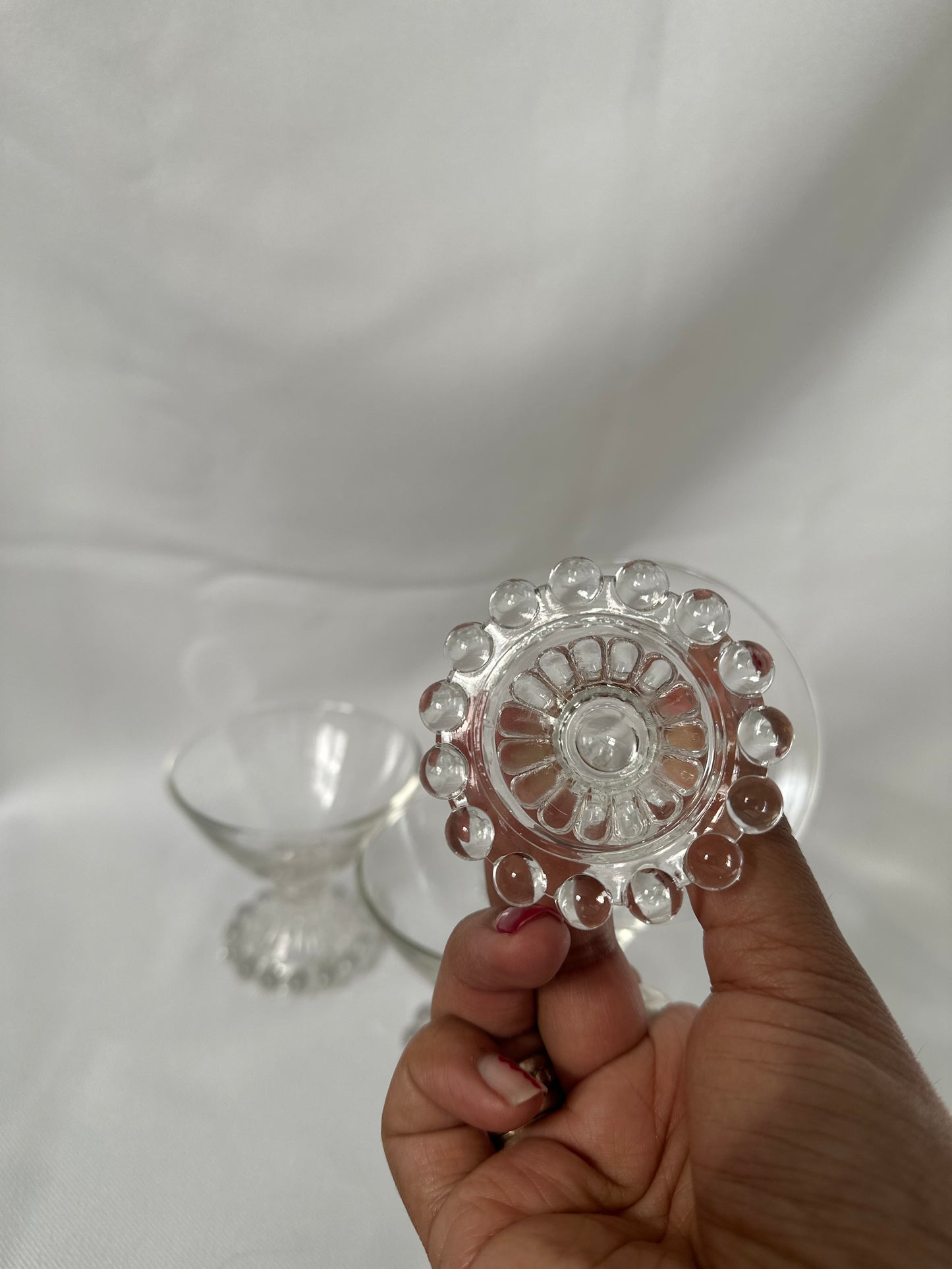 vintage bubble coupe glasses