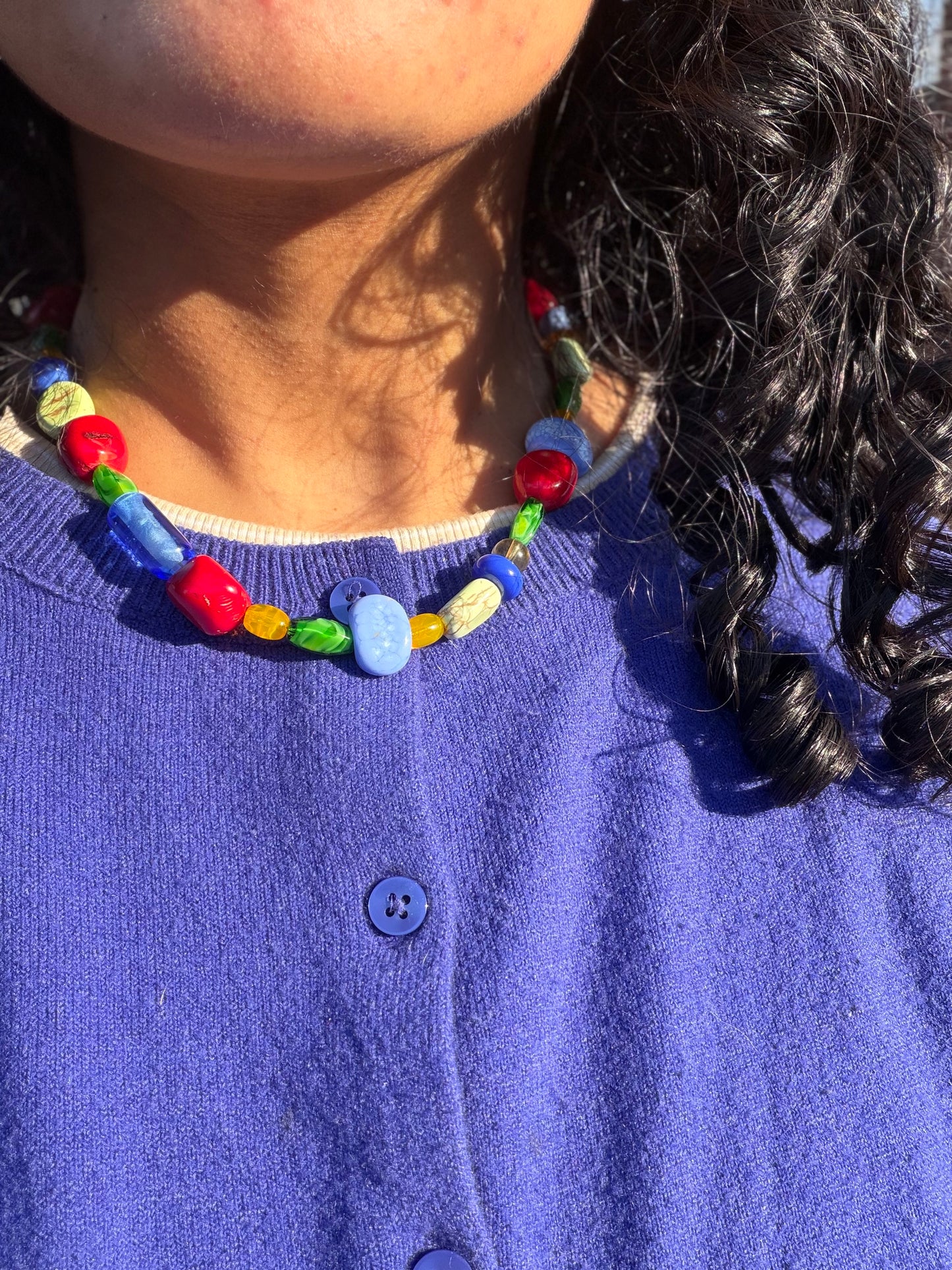chunky beaded necklace