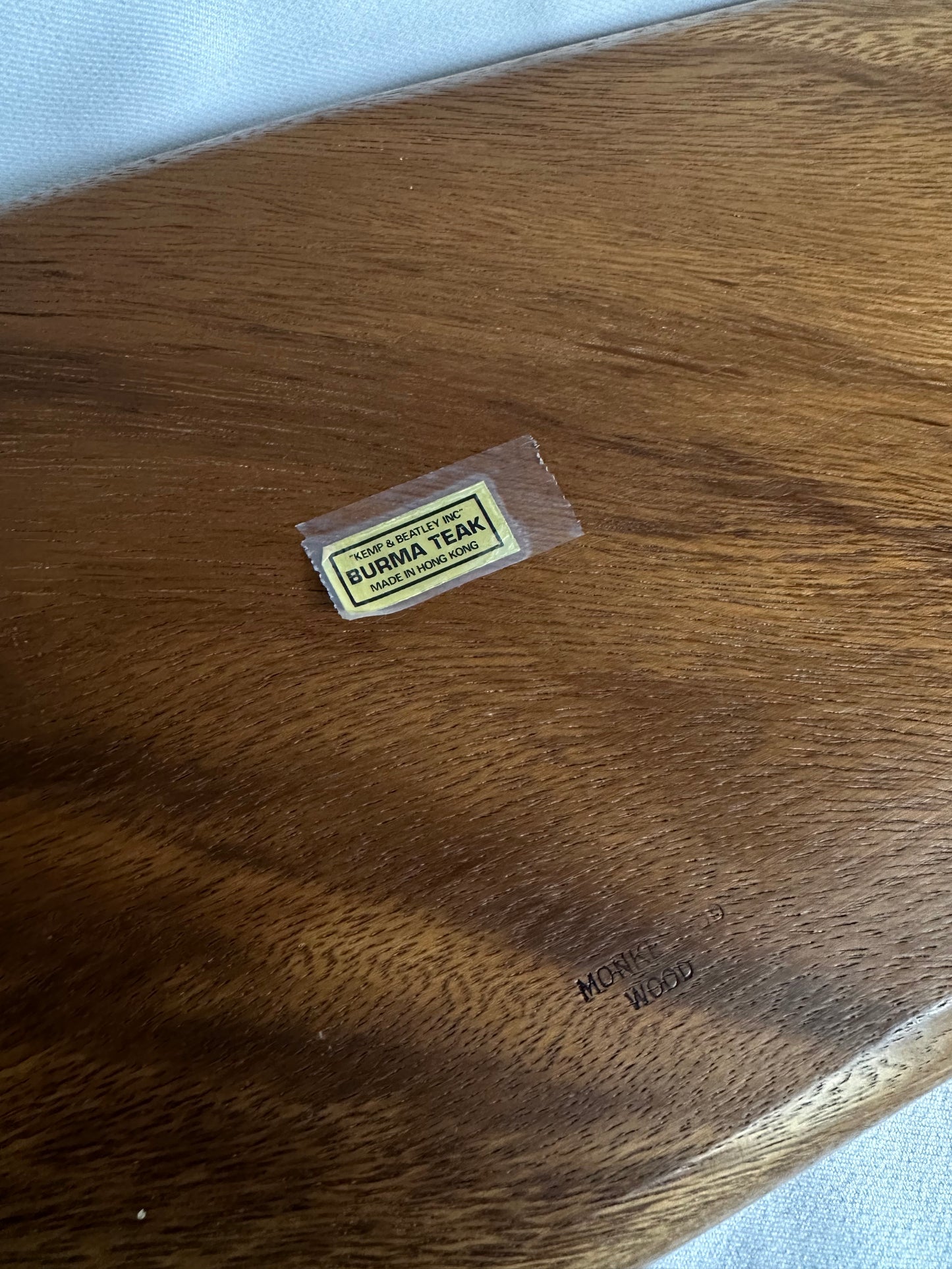 teak serving platter