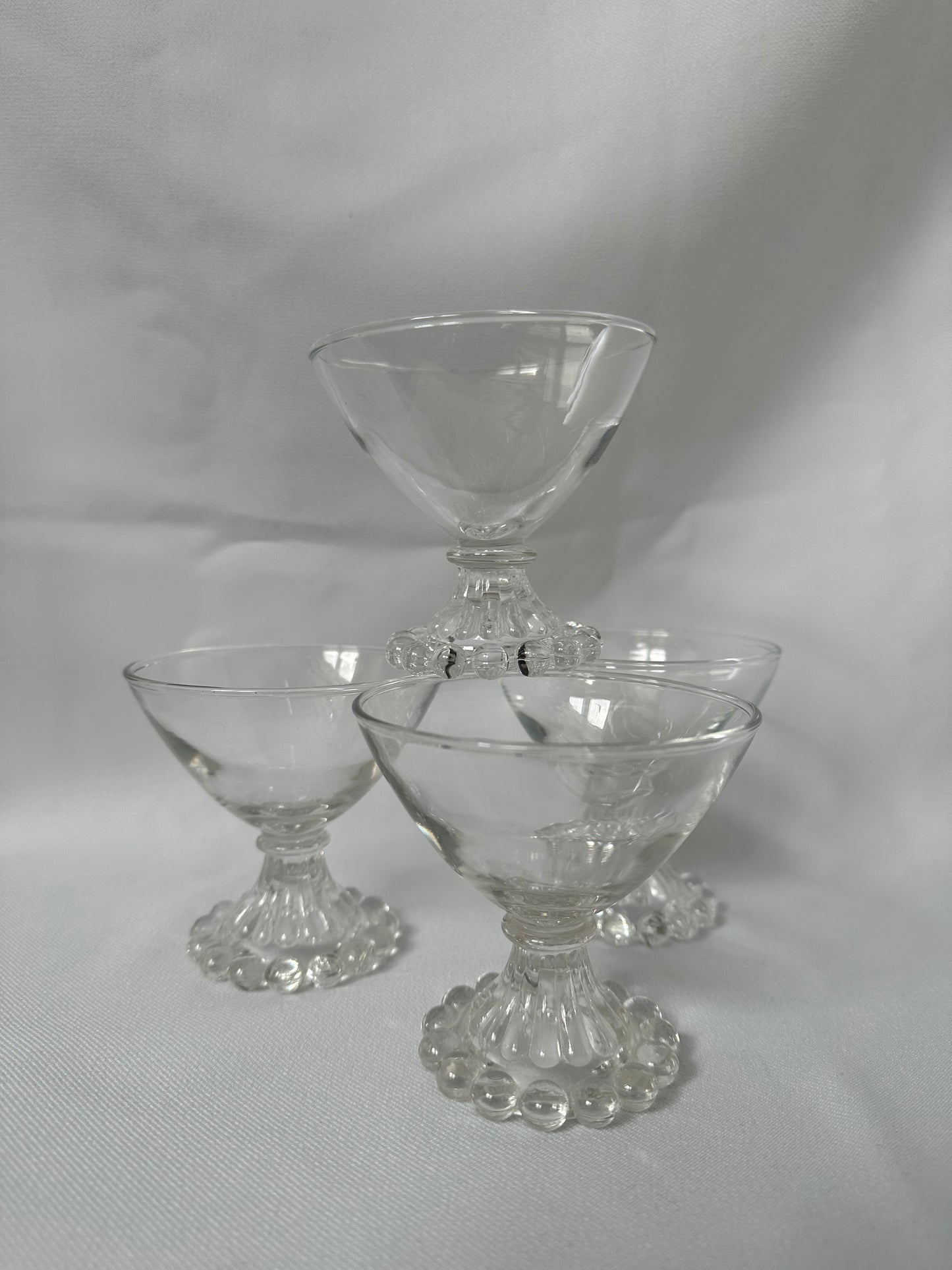 vintage bubble coupe glasses