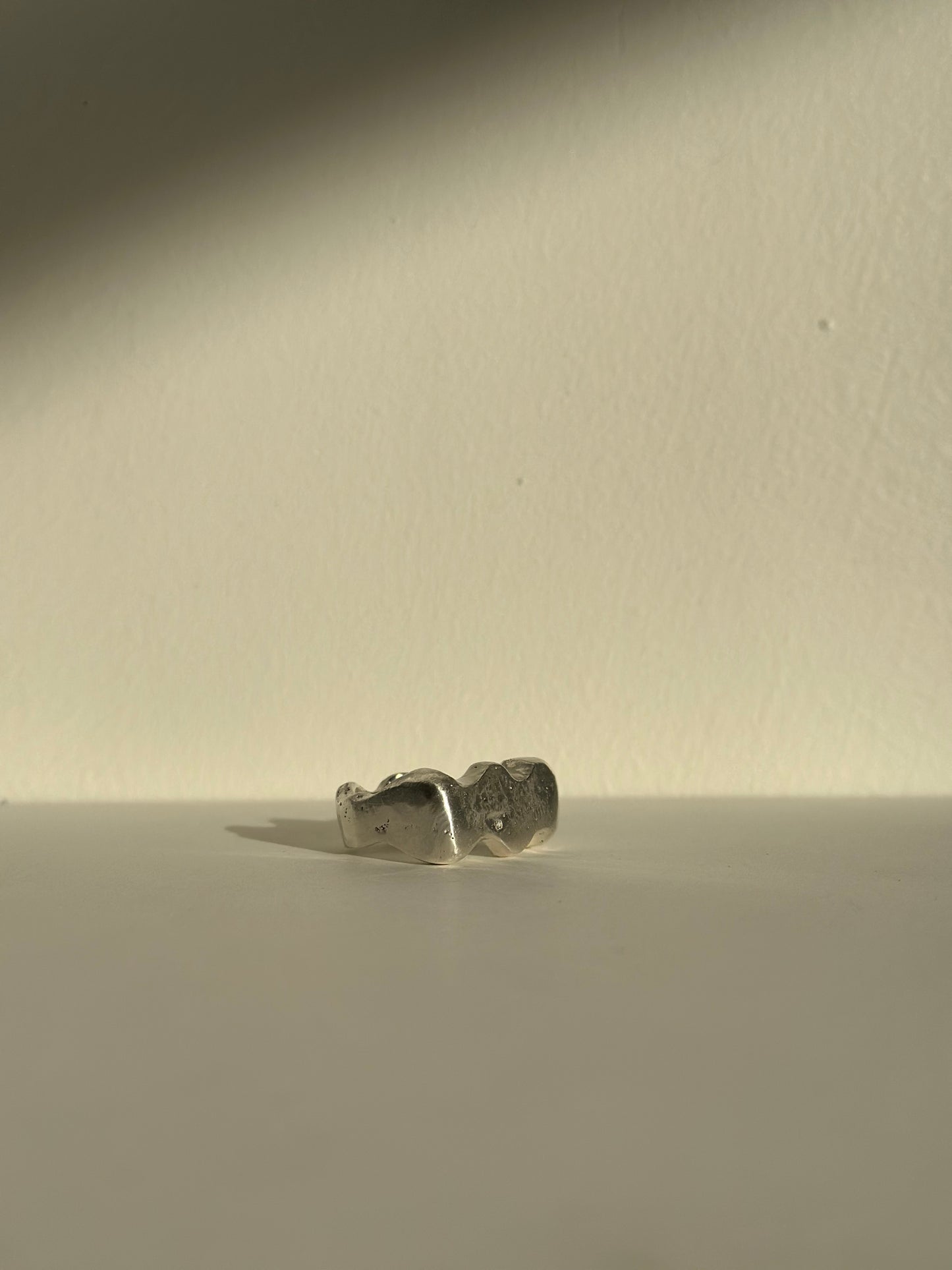 chunky sterling silver signet ring