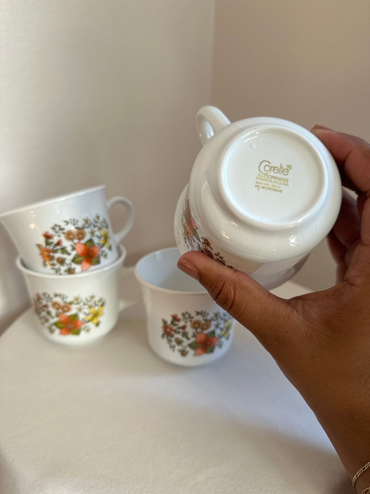 corelle tea cups