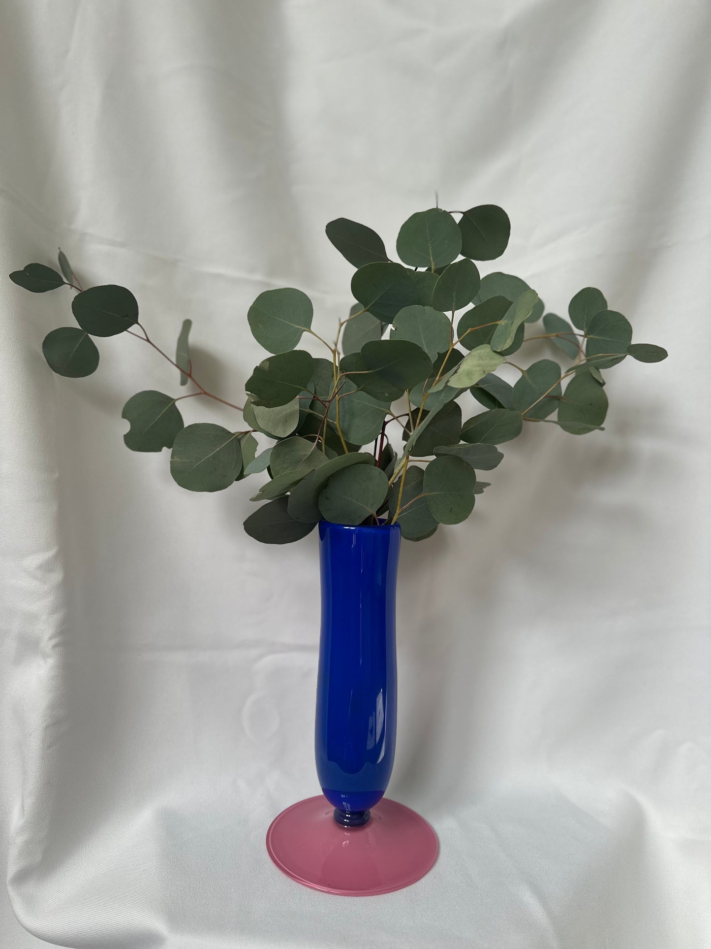 tall blown glass vase