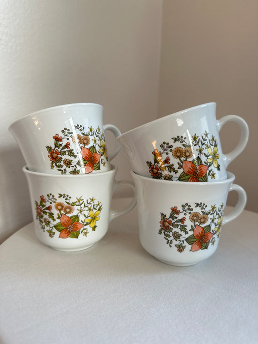 vintage corelle tea cups