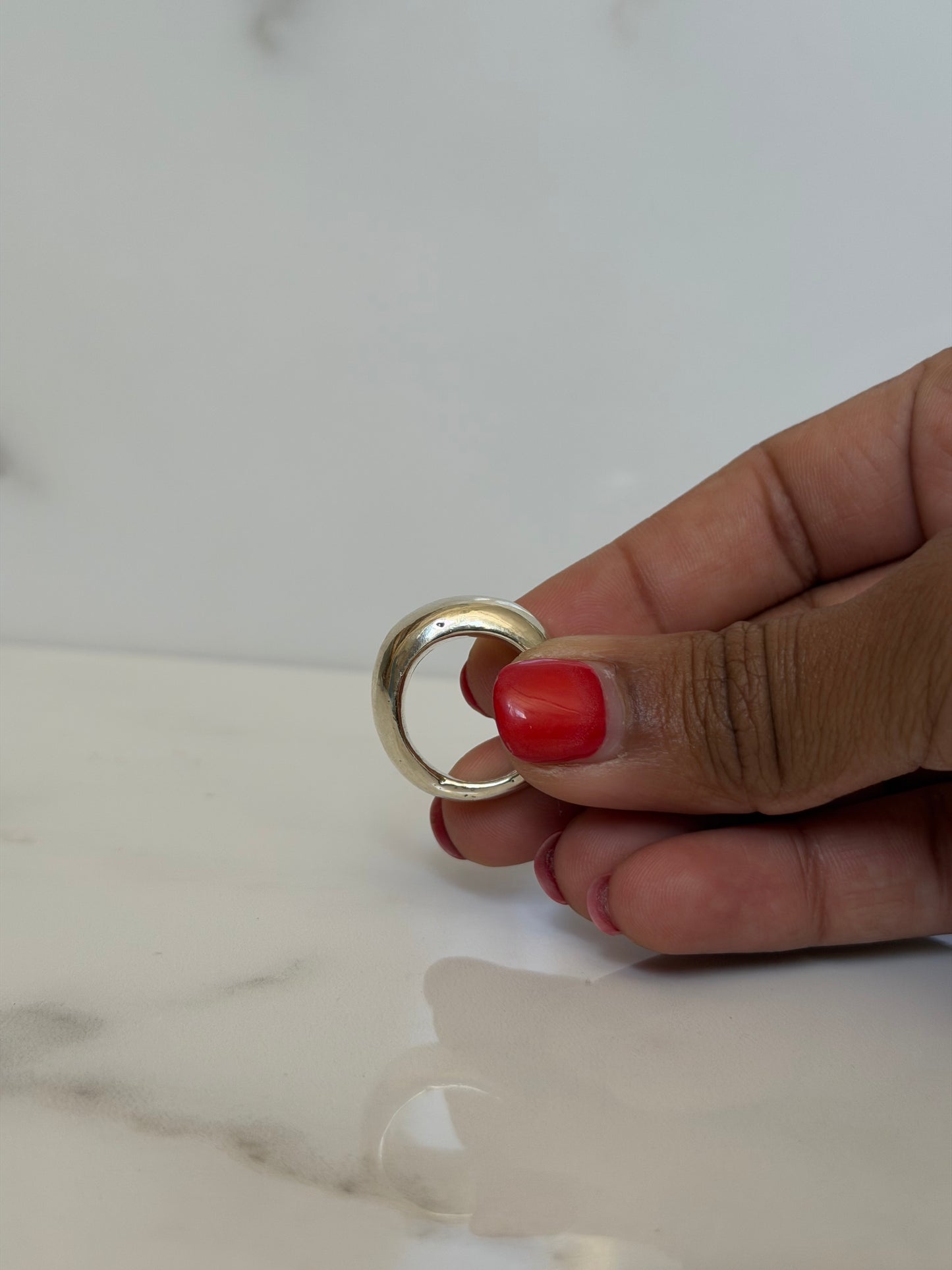 sterling silver bubble ring