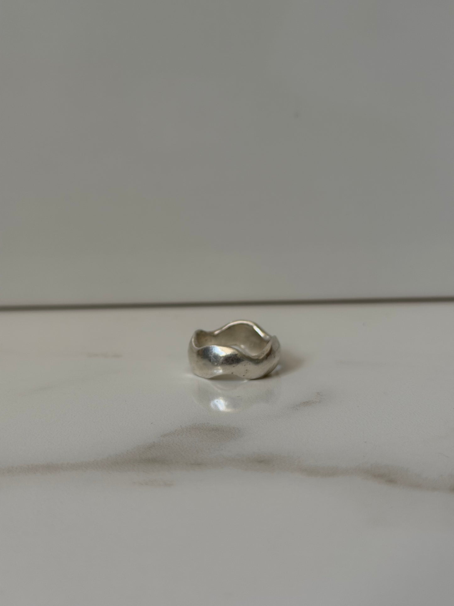 sterling silver wave ring