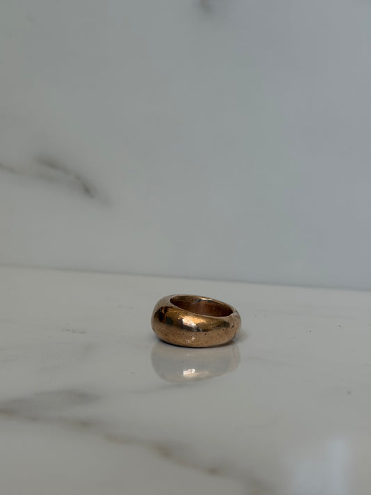 solid bronze bubble ring