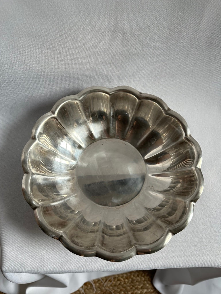 genuine silver catch-all bowl