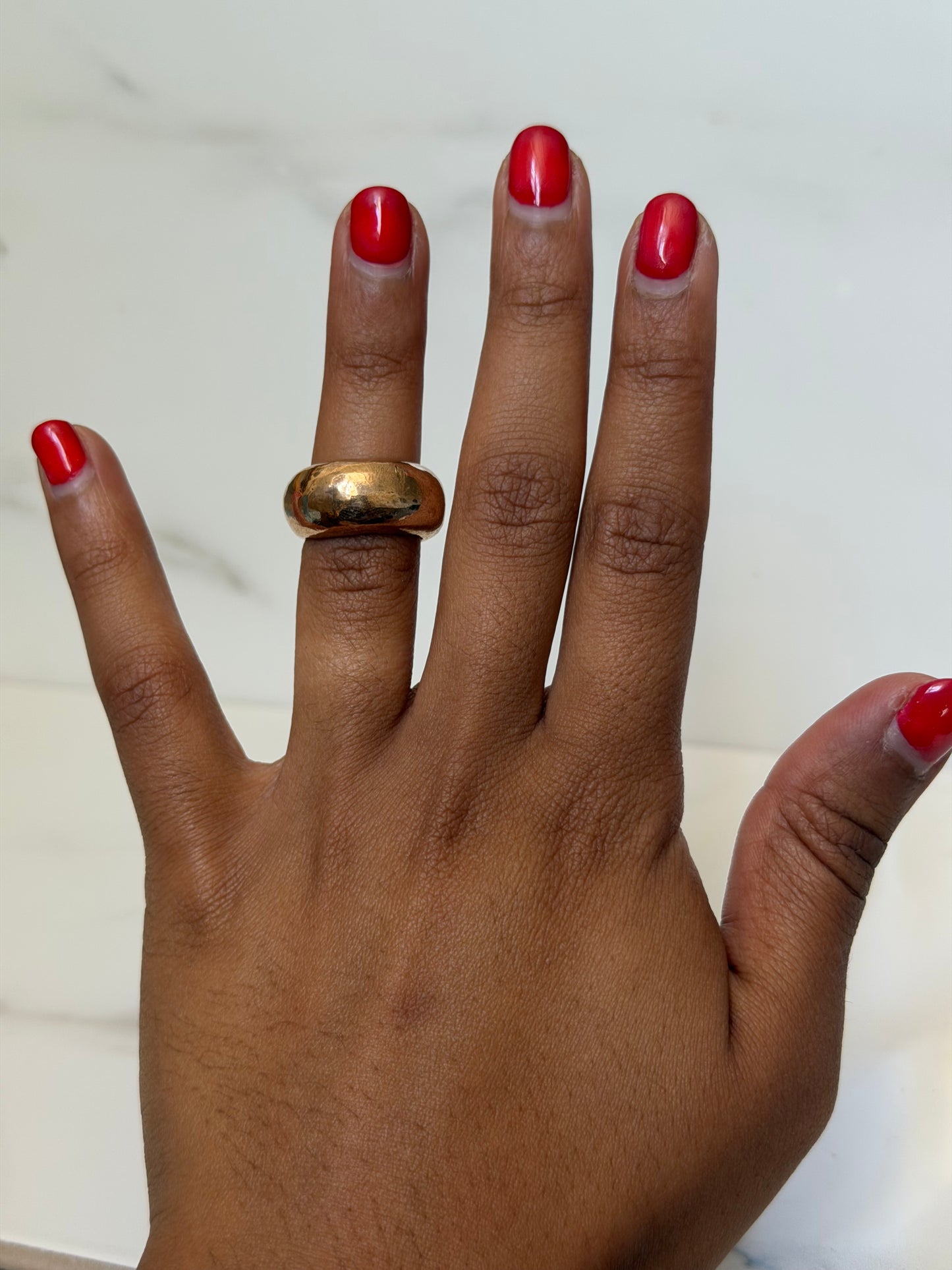 solid bronze bubble ring