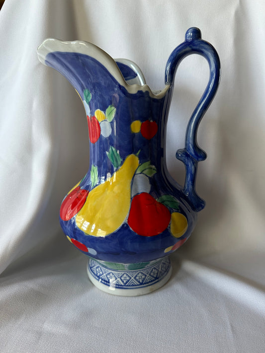 glazed porcelain pitcher