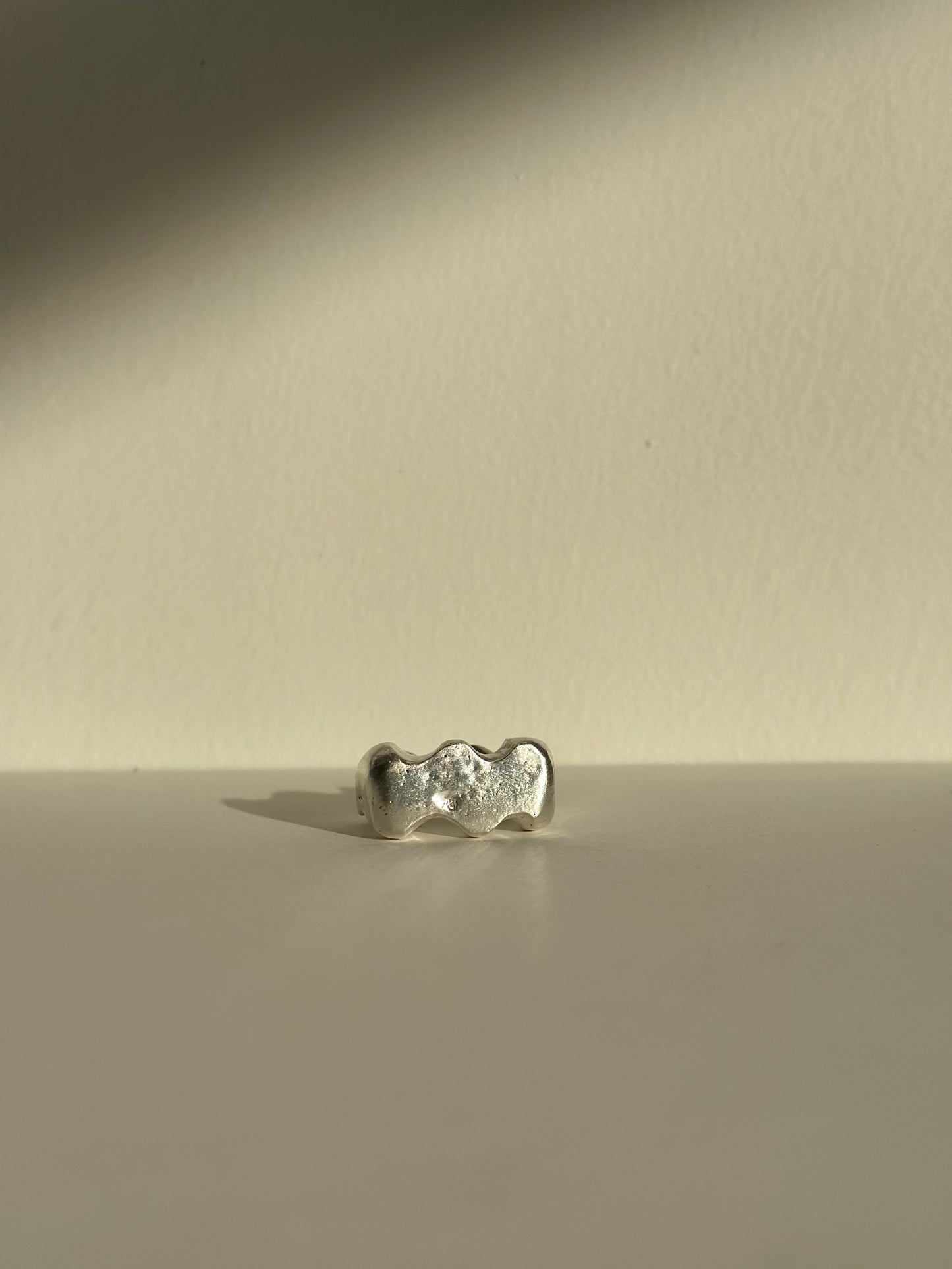 chunky sterling silver signet ring