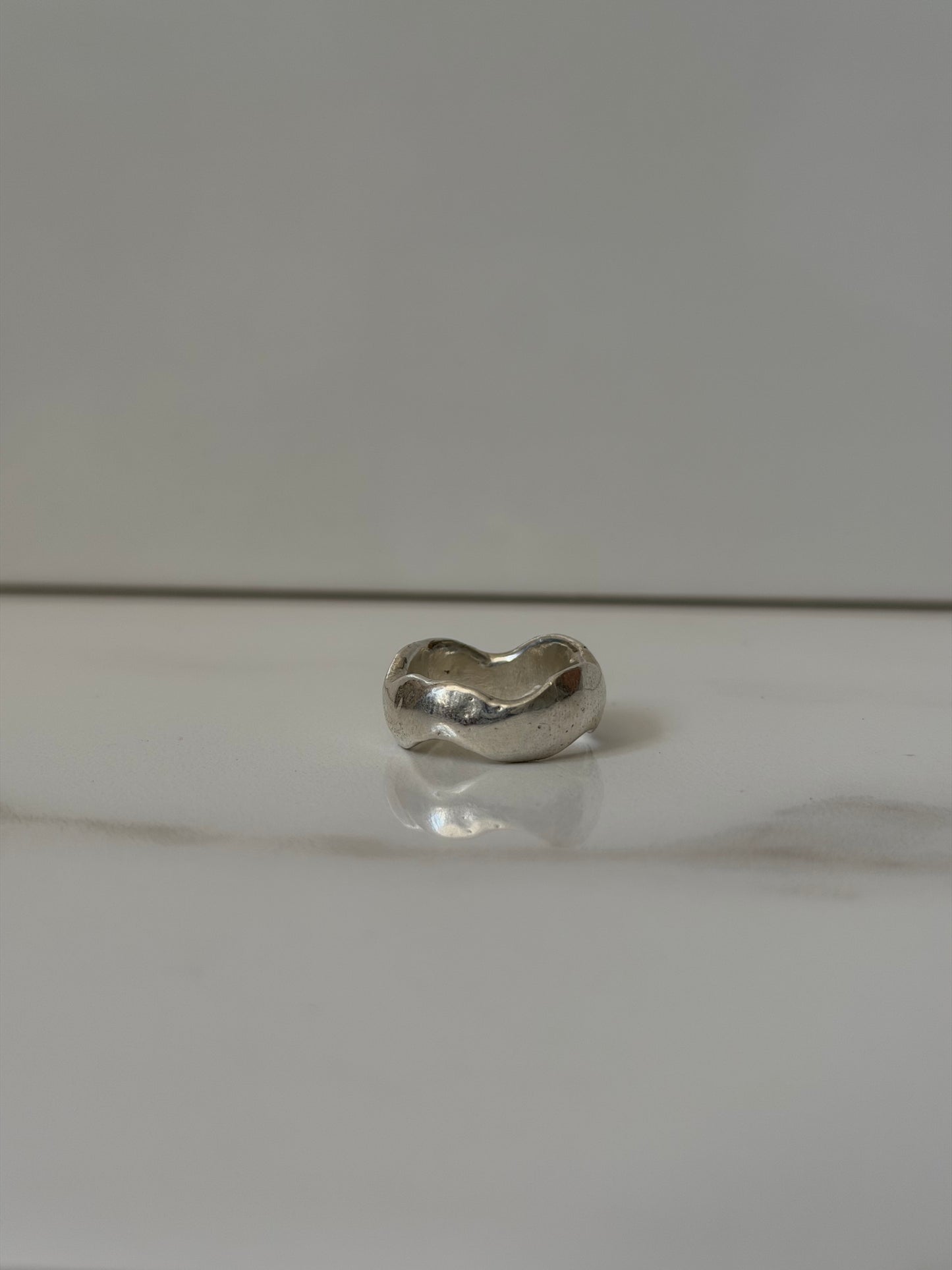 sterling silver wave ring