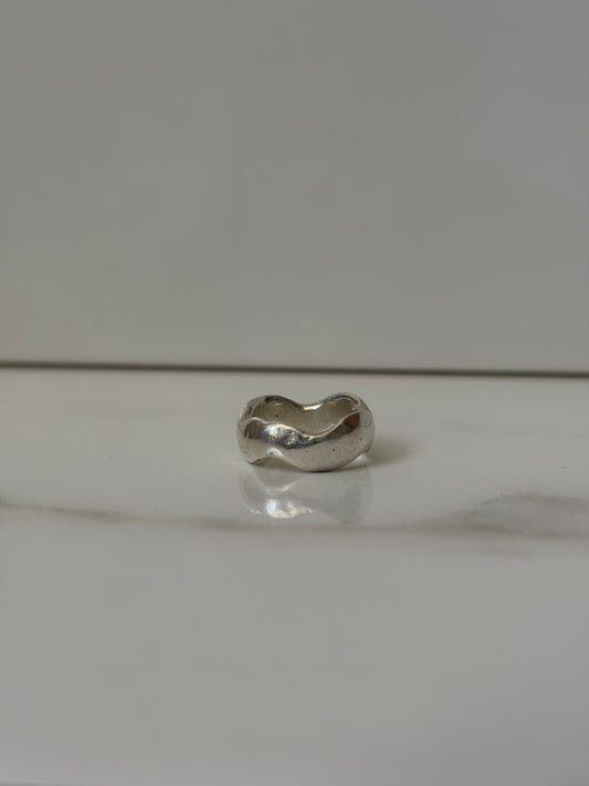 sterling silver wave ring