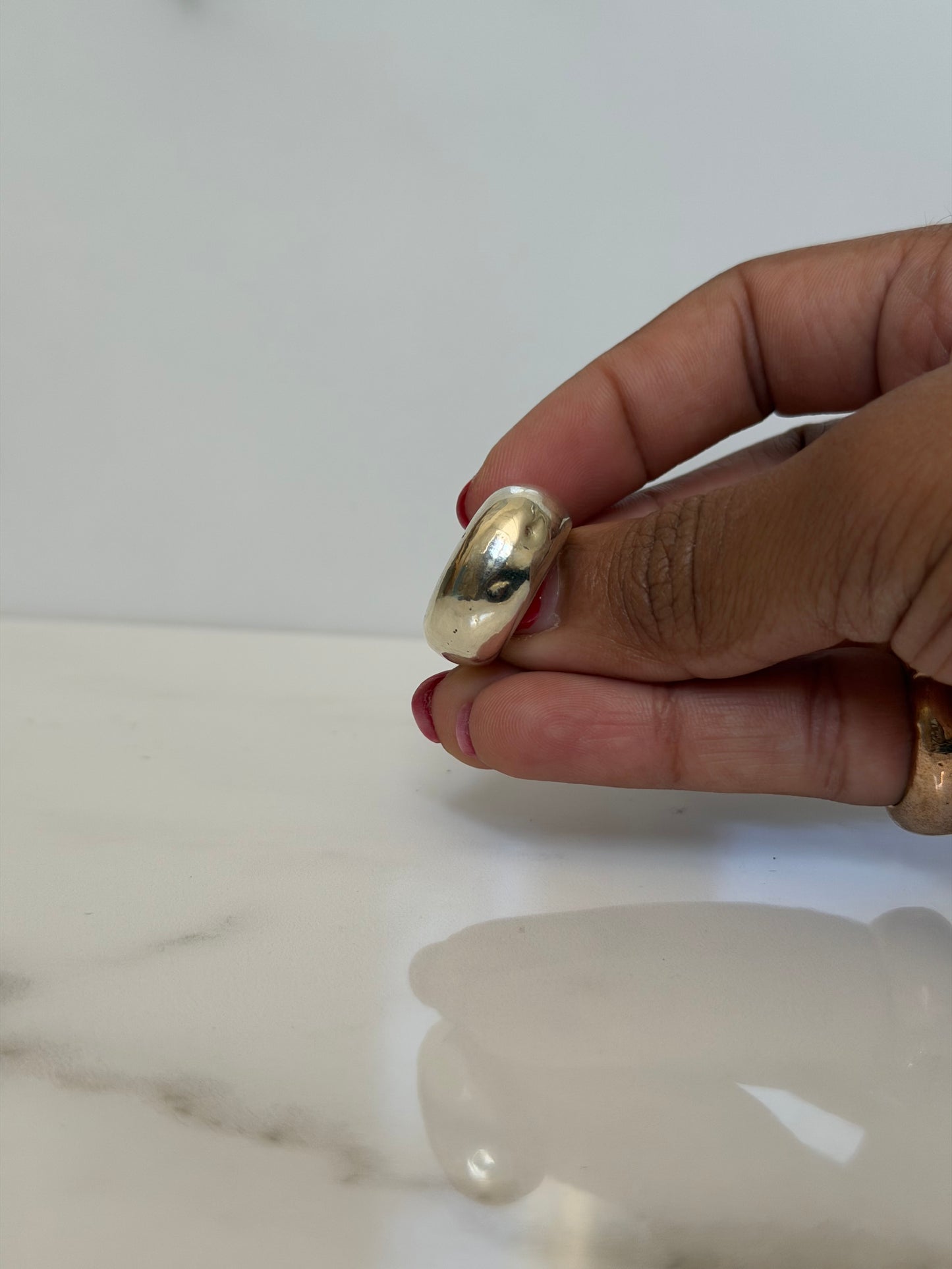sterling silver bubble ring