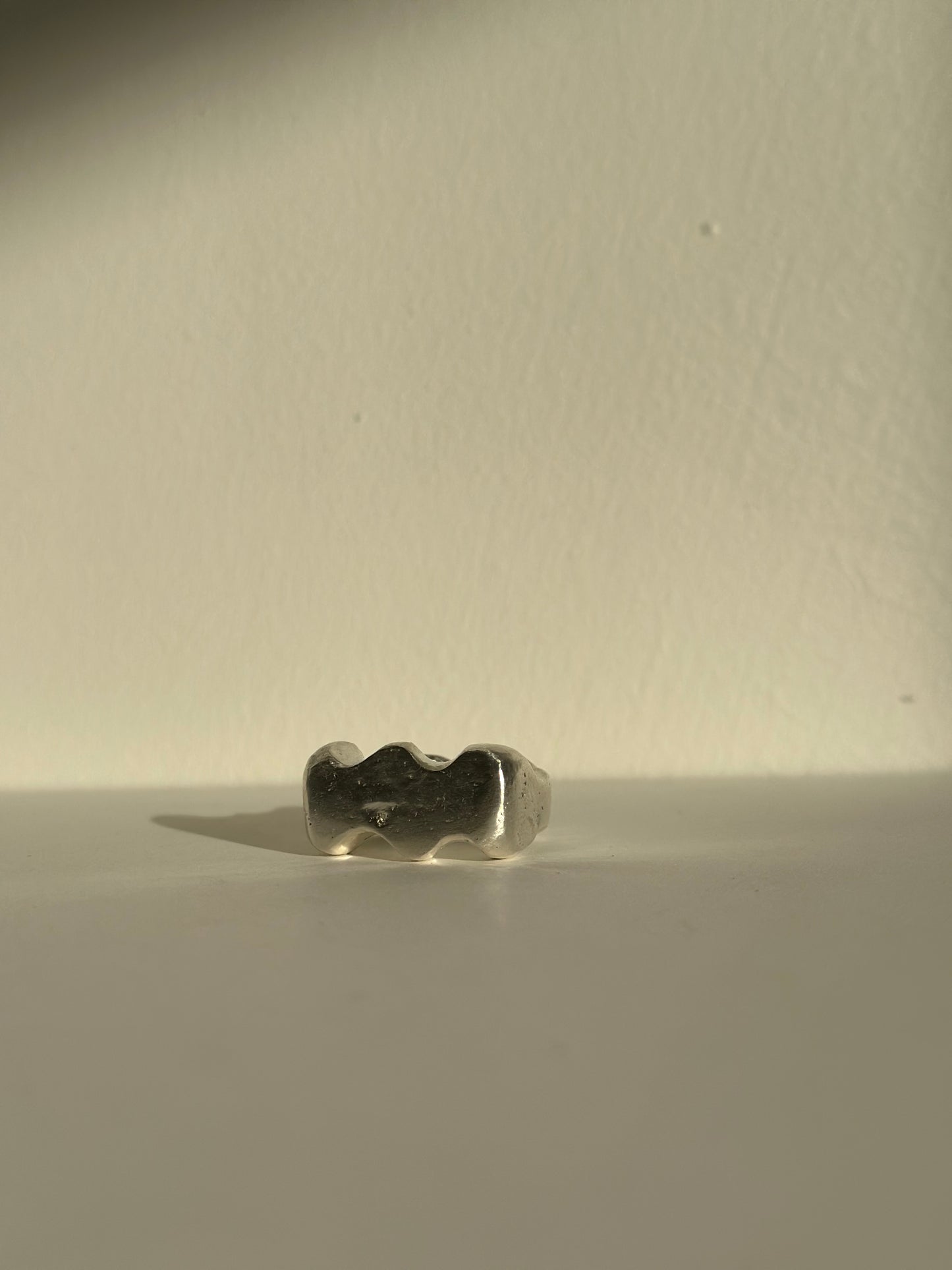 chunky sterling silver signet ring