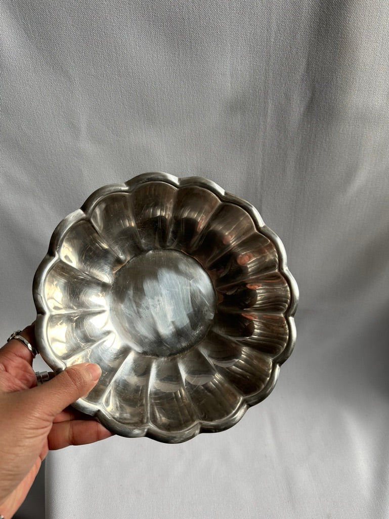 genuine silver catch-all bowl