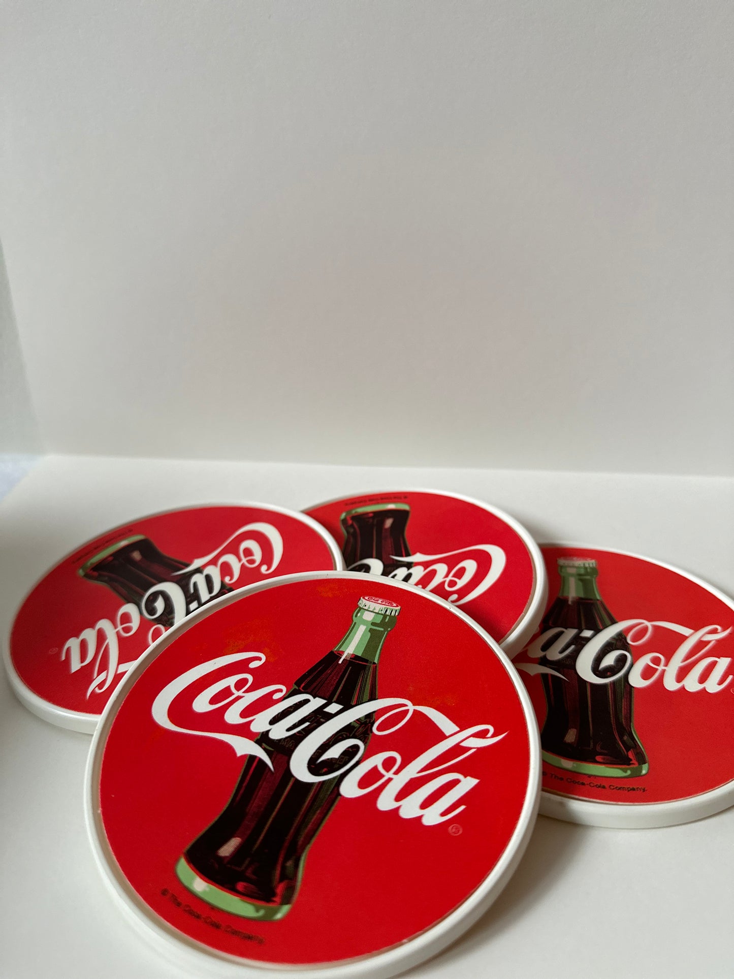 plastic coca-cola coasters