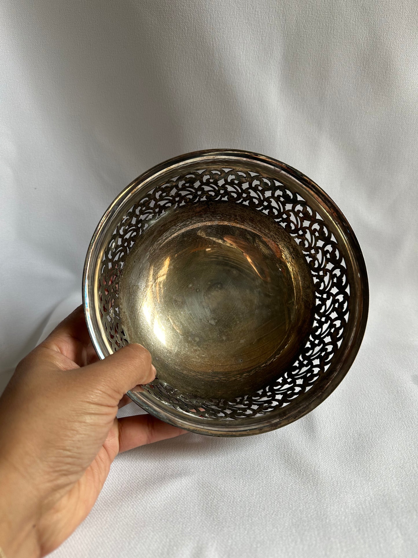 genuine silver decorative bowl