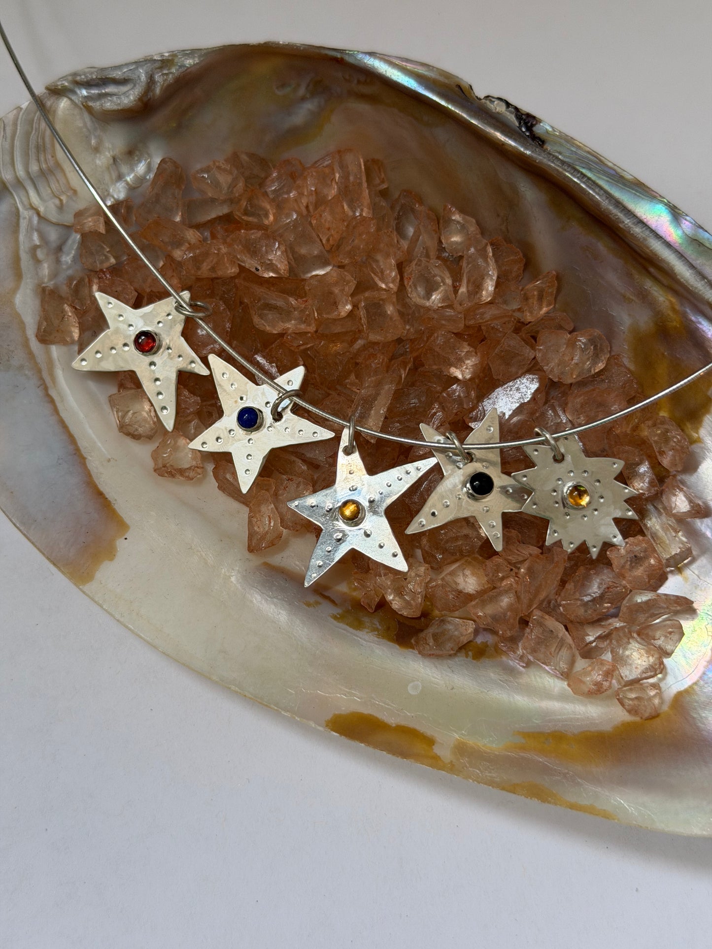 wonky star with citrine