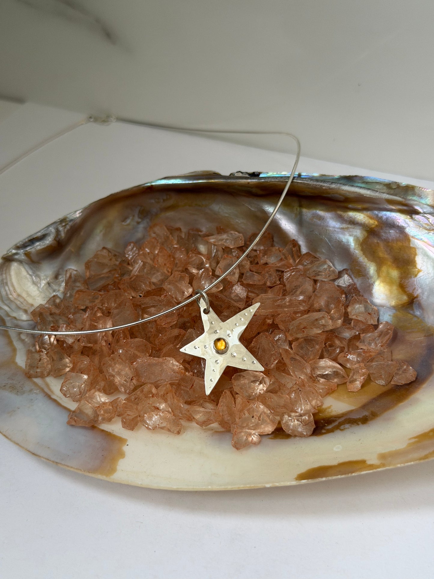 wonky star with citrine