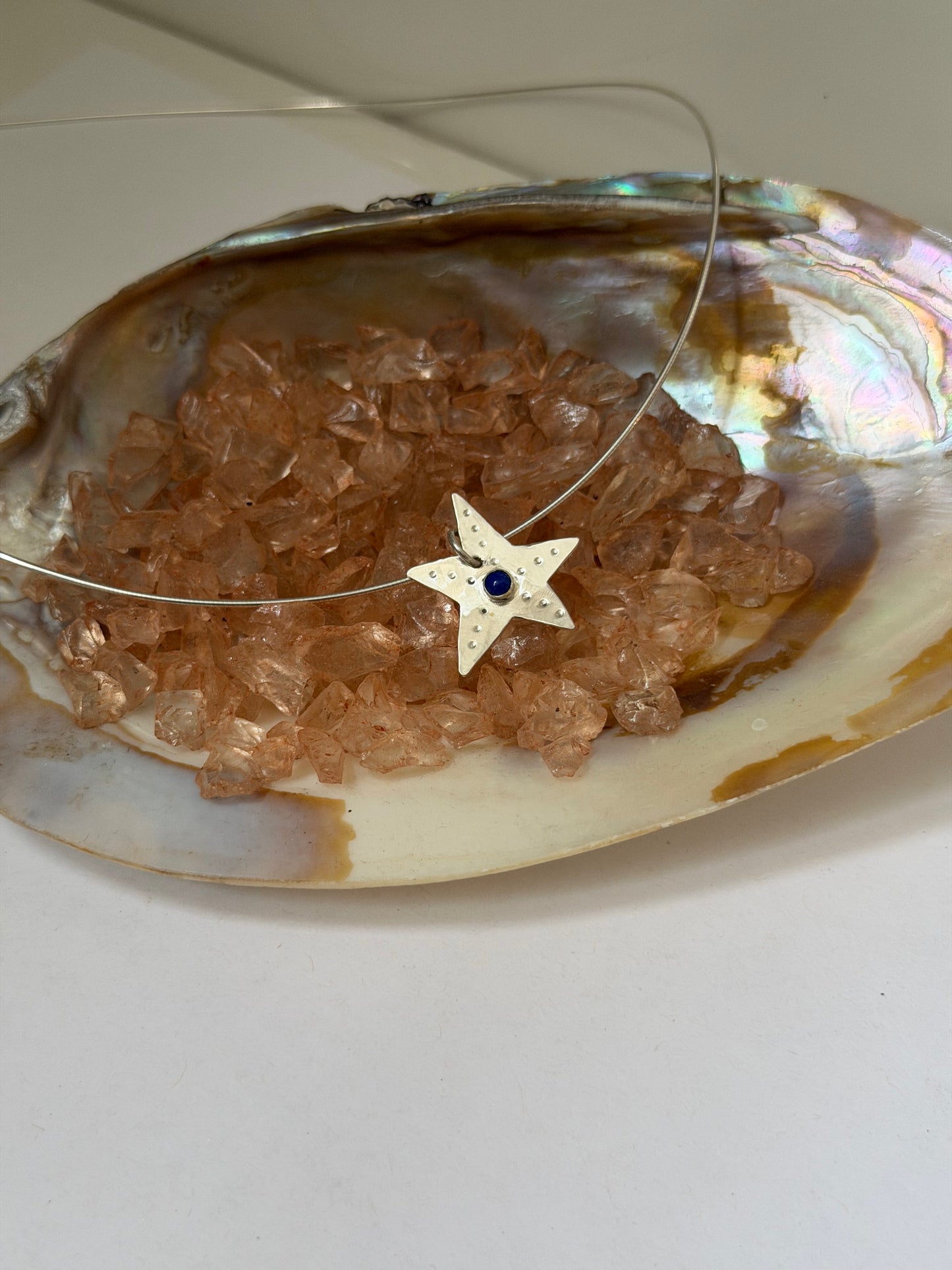 wonky star with lapis lazuli