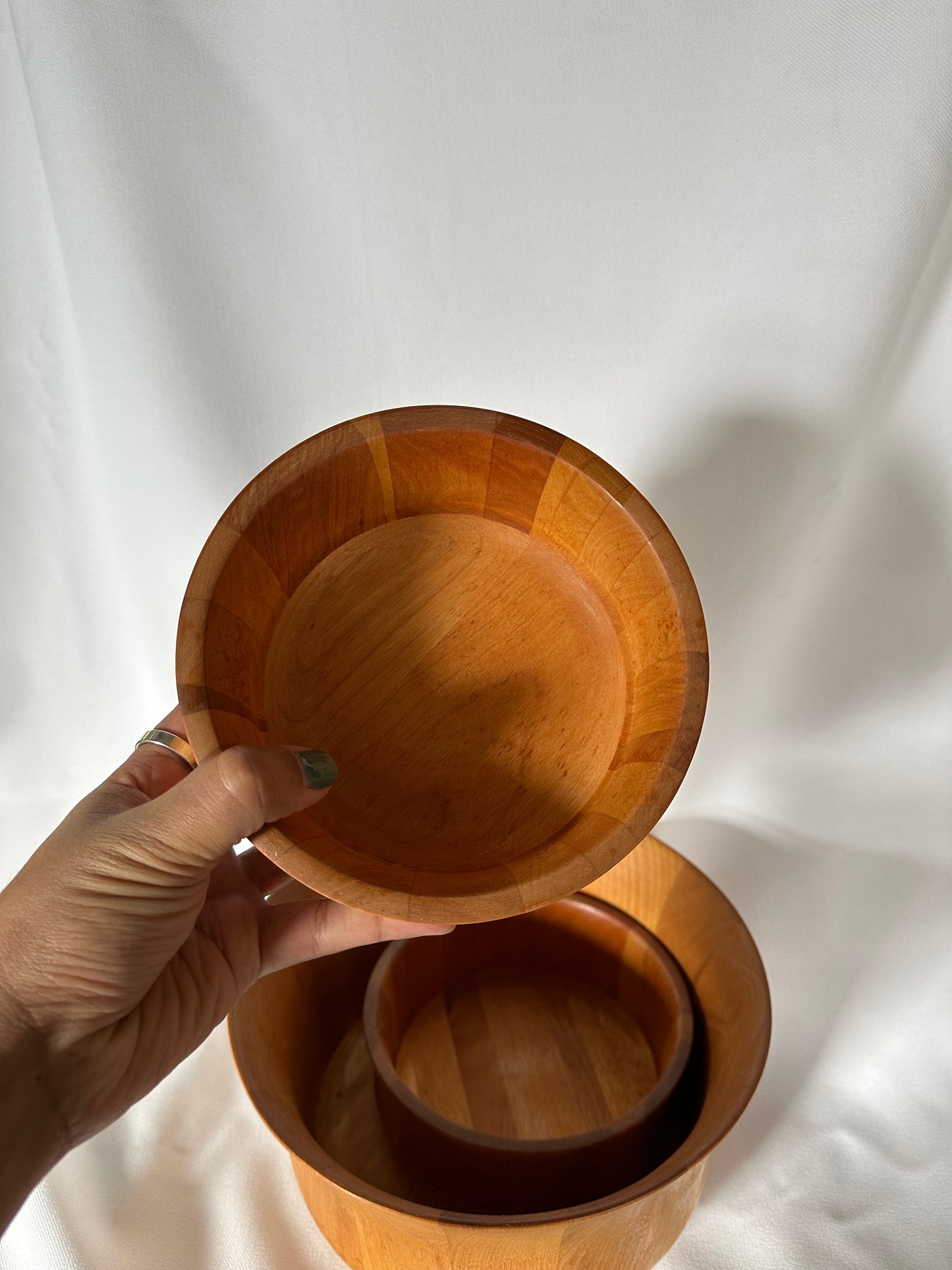 genuine wood williams sonoma salad set